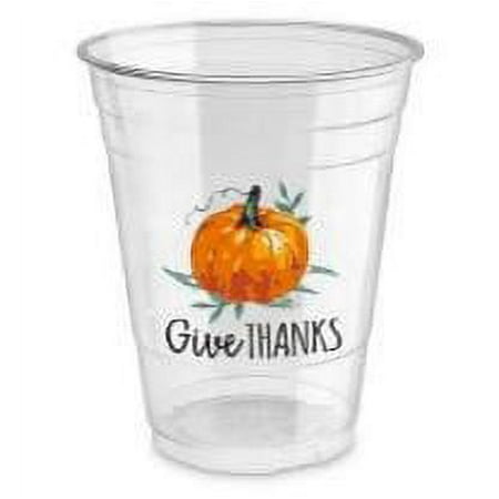 Way to Celebrate Give Thanks Plastic Cups, 8 ct