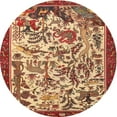 thumbnail image 1 of Ahgly Company Indoor Round Traditional Red Animal Area Rugs, 3' Round, 1 of 6