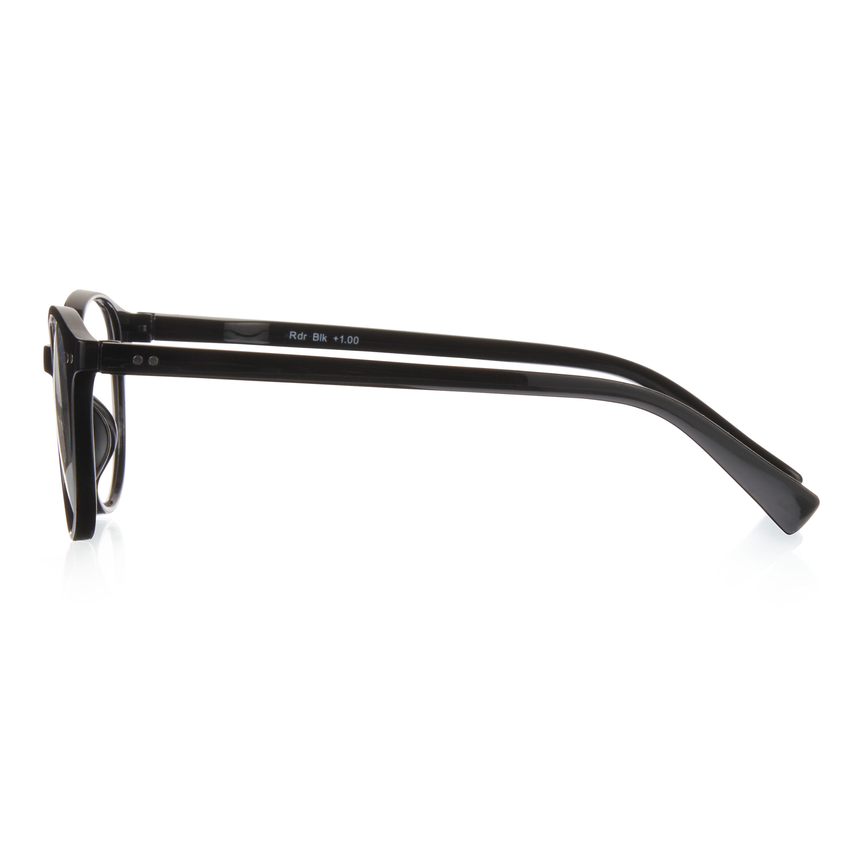 Equate Readers with Case, Black, +1.75