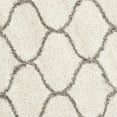 thumbnail image 5 of SAFAVIEH Hudson Arline Geometric Shag Runner Rug, Ivory/Grey, 2'3" x 12', 5 of 7