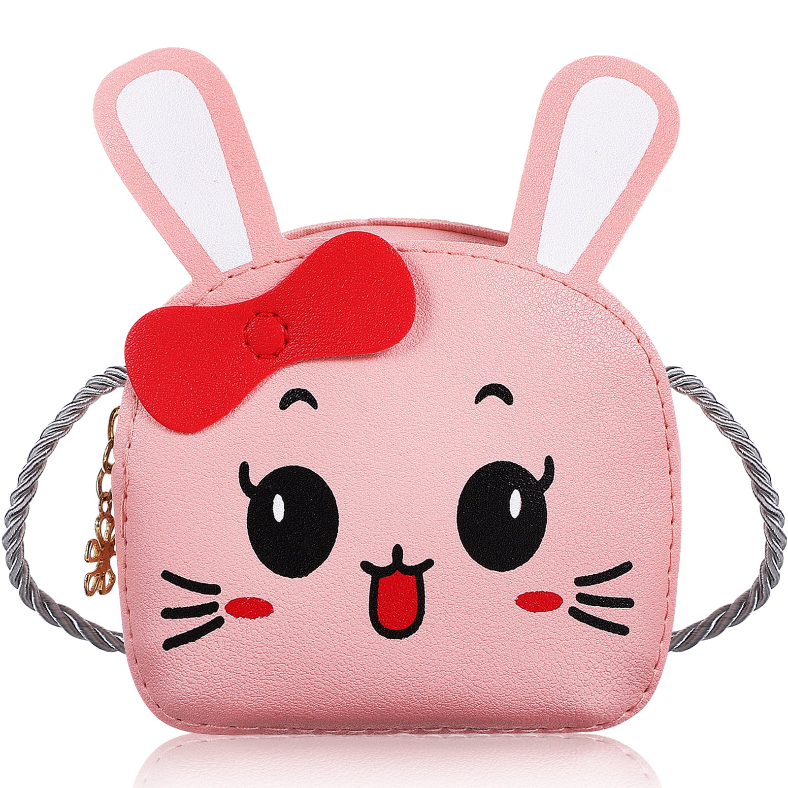 Little Girls Bunny Purse 3D Ear Decor Shoulder Bag Messenger Bag Rabbit