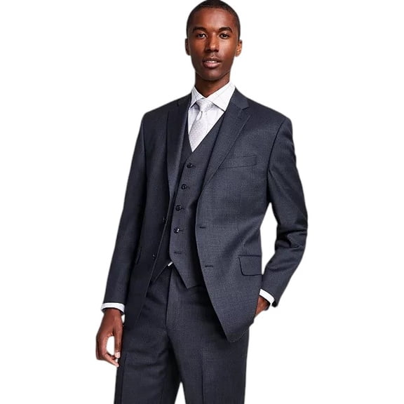 Michael Kors Mens Classic fit Wool Suit Jacket Blazer 46 L Charcoal Grey Solid