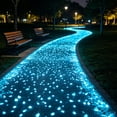 thumbnail image 5 of Piedras luminosas para jardín, en forma de lágrima, guijarros de resina multicolor para caminos, macizos de flores, peceras, decoración exterior, impermeables, seguras para plantas y peces., 5 of 5