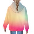 thumbnail image 4 of Ruyang Oversized Preppy Hoodies for Girls Gradient Color Hooded Sweatshirt School Trendy Tie Dye Sweaters with Pocket, 4 of 7
