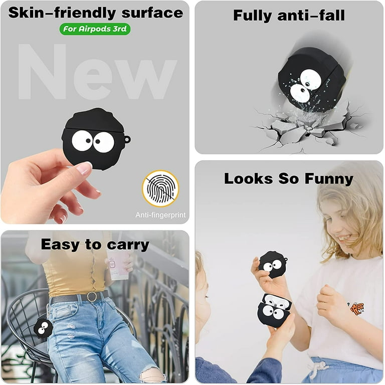  Mulafnxal for AirPod 3/3rd Generation Case Fashion Unique Hard  IMD Design for Air Pods 3 (2021) Cover Cases Cartoon Character Cute Funny  Trendy Designer for Girls Boys Teen Kids (Angry Expression) 