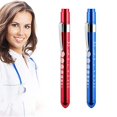 thumbnail image 1 of Antorcha de diagnóstico médico de 2 piezas, antorcha de diagnóstico de enfermera, luz LED reutilizable, luz LED médica para enfermero practicante con clip de bolsillo (rojo y azul), 1 of 5