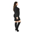 thumbnail image 2 of Vestido de punto con cuello alto Roman Fashion /Tallas Extras, 3821 (Negro) negro 40, 2 of 6