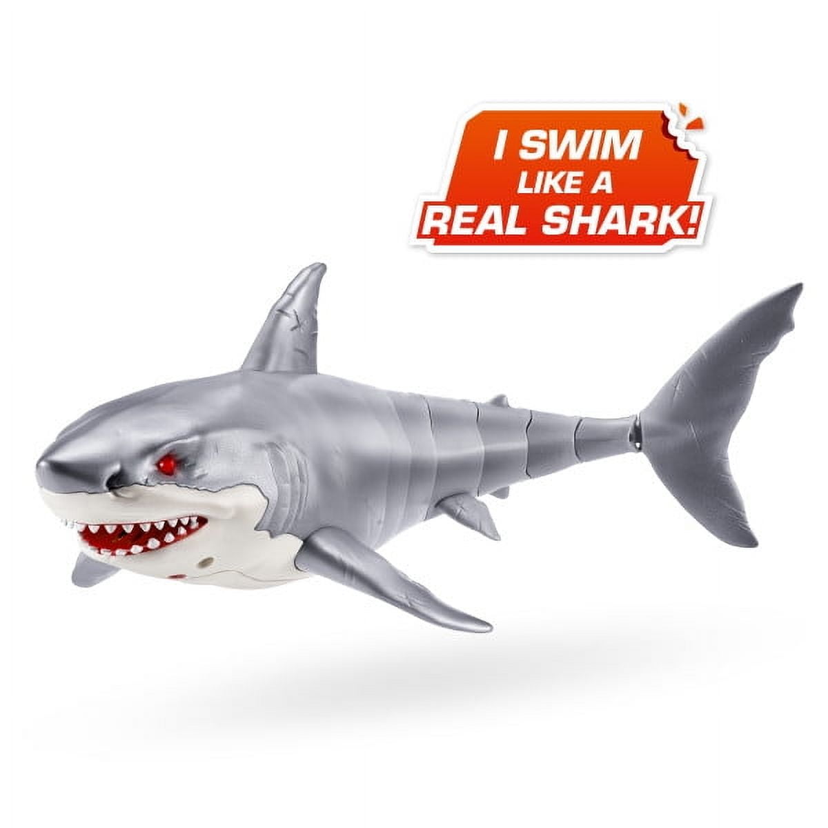 Robo Alive Great White Shark Series 1 by Zuru, BatteryPowered Robotic Light Up Shark Toy, Summer Poo(图5) Robo Alive Great White Shark Series 1 by Zuru, BatteryPowered Robotic Light Up Shark Toy, Summer Poo(图5)