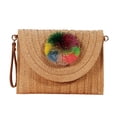 thumbnail image 1 of Bolso tejido bolso bandolera de paja bolso tejido vacaciones, 1 of 5