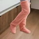 thumbnail image 1 of Calcetines hasta la para mujer, medias peludas para dormir en casa, cálidas, súper suaves, hasta el muslo, para el hogar y la sala de 90cm Salvador  Calcetines largos y peludos, 1 of 10