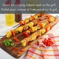 thumbnail image 3 of Mainstays 4 pack Metal BBQ Skewers, Black, 3 of 9