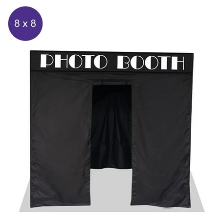 Impact Canopy 8 x 8 Pop Up Portable Photo Booth Photo Tent Pop Up Photo Studio Booth Sidewalls Roller Bag Black