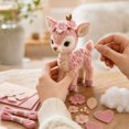 thumbnail image 4 of Enchanted Forest Fawn DIY Felt Patchwork Sewing Kit, Hand‑Stitch Pink Felt Stuffed Fawn Craft Set, Complete Supplies with Instruction Book for Beginners, Home Decor & Handmade Gift, 4 of 8