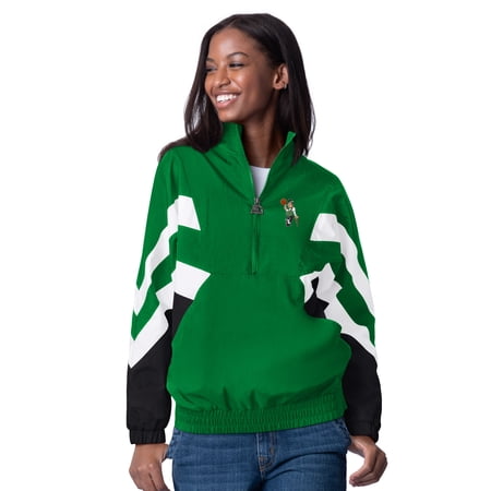 Women s Starter Kelly Green Boston Celtics Renegade Oxford Half-Zip Jacket