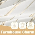 thumbnail image 2 of Curtainking Small Window Curtains 26x24 inch length Cafe Curtains Yellow Kitchen Curtains for Living Room Light Filtering Tier Curtains 2 Panels, 2 of 8
