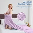 thumbnail image 4 of Cooling Blanket, Summer Cooling Blankets for Hot Sleepers, Arc-Chill Q-Max>0.5 Cool Fiber, Oeko-TEX 100% Certified, Soft, Breathable, Double-Side Bed Throw,Keep Cool for Adults Kids 50"x70", 4 of 5