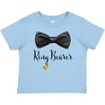 thumbnail image 3 of Inktastic Ring Bearer Black Bow Tie and Gold Wedding Ring Boys Baby T-Shirt, 3 of 5