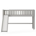 thumbnail image 6 of Twin Bunk Beds with Slide Floor Loft Bed Solid Wood Twin Size Low Loft Bed with Slide and Ladder No Box Spring Required, 6 of 7
