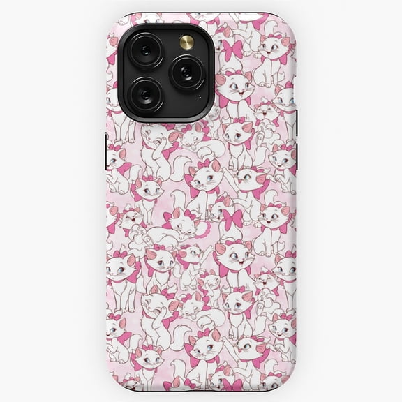 Marie with Pink Bow Aristocats Inspired Art X1735 Phone Case Compatible with iPhone 17 16 15 14 13 12 11 Pro Max – Premium Protection