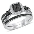 thumbnail image 3 of Everly Women's Diamond Sterling Silver Bridal Set, 3 of 9