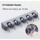 thumbnail image 5 of Soporte para escobas y trapeadores, organizador de herramientas de pared multiusos, resistente, ganchos de almacenamiento, colgador ideal para escobas, 5 of 5