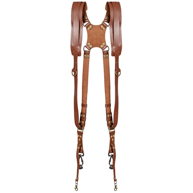 Correa Hombro para Dos Cámaras Arnés Ajustable Accesorios para Cámara (marrón Oscuro)