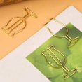 thumbnail image 4 of 8pcs Gold Paper Clips - Large Gold Paper Clip Highball Shaped Stationery Marker Holder for Kids Girls Boys School Students, 4 of 5