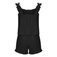 thumbnail image 5 of Wensltd Womens Summer Outfits Square Neck Fashion Versatile Ruffle Tops, 5 of 6