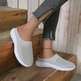 thumbnail image 5 of NOKIO Slip On Mules & Clogs for Womens Mens Light Open Back Shoes Comfort Walking Shoes Breathable Slippers Closed Toe Slides Hollow Mesh Casual Half Slippers Flying Weaving Shoes, 5 of 5