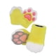 thumbnail image 2 of Zapatos de garra de gato con patas de animal para cosplay, pantuflas peludas para mujer, botas peludas para rol Amarillo, 2 of 9