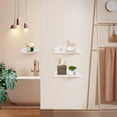 thumbnail image 5 of Small Floating Shelves Mini Cloud Shelves Hanging Display 6 Inch Wall Shelf for Bathroom Livingroom Bedroom,3 Pack,with 2 Types of Installation, Pink, 6"D x 3"W x 3.5"H, 5 of 7