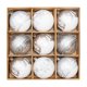 thumbnail image 2 of Christmas Ornaments 9pc Set Shatterproof Christmas Decorations Tree Balls For Xmas Trees Wedding Party Holiday Decorations Tabletop Small Trees Decoration, 2 of 6