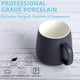 thumbnail image 3 of Ceramic Mug Set of 4NEWANOVI Smooth Frosted Porcelain Mug, Coffee Mugs, Tea mugs for Office and Home, Health Gift, Maximum Capacity 12.2oz, Grey, 3 of 4