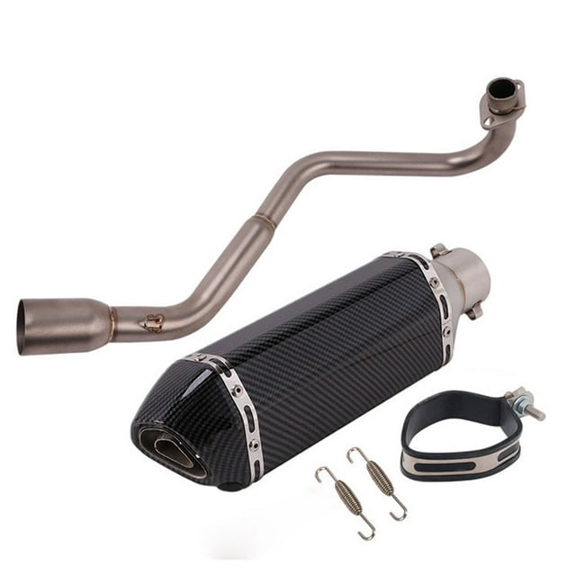 TopOne Motorcycle Exhaust Muffler Pipe Assembly Kit with DB Muffler Bracket Springs Hooks Compatible for MSX125