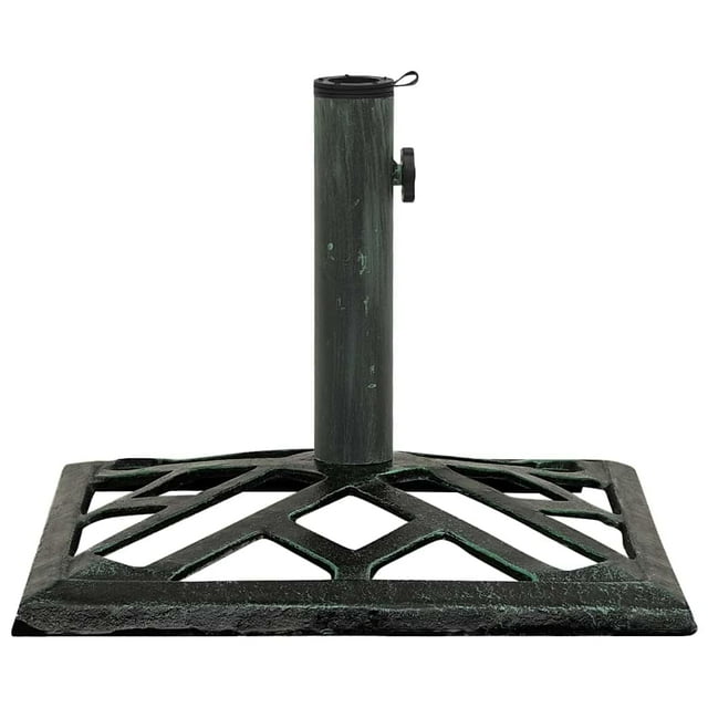 Base para Sombrilla vidaXL Cuadrada de Hierro Fundido 7,6 kg para Poste de 3,5/3,8/4,3 cm