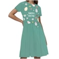 thumbnail image 2 of LOVZFMLL Robe à Manches Courtes Imprimée Mode Enfant 3-12 Ans Col Rond, 2 of 5