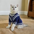 thumbnail image 5 of Suéter estilo universitario lindo para mascotas de otoño e invierno, abrigo de oso rubí nevado para gatos y perros, ropa para cachorros, ropa para perros pequeños, 5 of 5