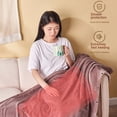 thumbnail image 4 of Manta de Lana de Franela, Manta Acogedora súper Suave y Ligera para Todas Las Estaciones para Cama o sofá, Rosa 180 * 80 cm, 4 of 5