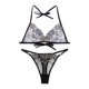 thumbnail image 2 of Conjuntos de y braguita para mujer Ropa interior de encaje con tirantes Conjuntos de body para mujer Lencería floral Ropa de dormir transpir Yinane Bragas de sujetador de encaje de mujer, 2 of 8