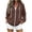 (New43)Brown, variant on Women's Vertical Rib Knit Zip Up Hooded Jacket Casual Drawstring Long Sleeve Loose Fit Coat Oversized Fall Daily Layering Top