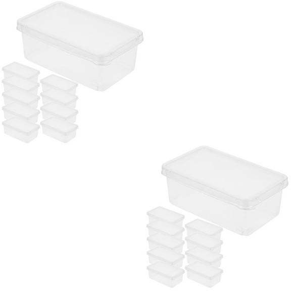 20 Pcs Tiramisu Box Cake Boxes Mousse Container Packing Holder Food Containers with Lids Packaging Transparent Clear