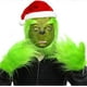 thumbnail image 2 of 3 Piece Grinch Costumes for Men Women, Grinch Mask and Gloves Hat Set Green Furry Costume Halloween Fancy Dress, 2 of 5