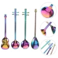 thumbnail image 2 of 4pcs Musical Instruments Spoons Stainless Steel Coffee Spoon Tableware Dessert Spoons, 2 of 9