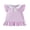 Purple Tulip, variant on BemeyourBBs Toddler Baby Girls Summer Ruffled Dress 12 18 24 Months 2 3 4 5 Years Avocado Sunflower Tulip Strawberry Embroidered Buttons Fly Sleeve Casual Dress