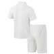 thumbnail image 5 of Eres Más Que una Camisa de Puntuación de Prueba de Color Sólido Casual con Cuello, Bolsillo con Botones de Manga Corta, 5 of 9