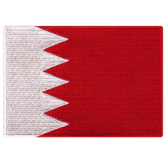 Bahrain Flag Embroidered Iron-on Patch