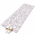 thumbnail image 2 of Spring Flower Runner Rug 2x6 FT,Non Slip Hallway Rugs,Vintage Farmhouse Light Purple Boho Leaf Washable Soft Floor Carpet Throw Runner Carpet Long Rugs for Entryway Kitchen Bedside Sliding Door, 2 of 8