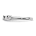 thumbnail image 3 of 14K White Gold Ring Band Wedding Diamond Round Baguette, Size 5, 3 of 6