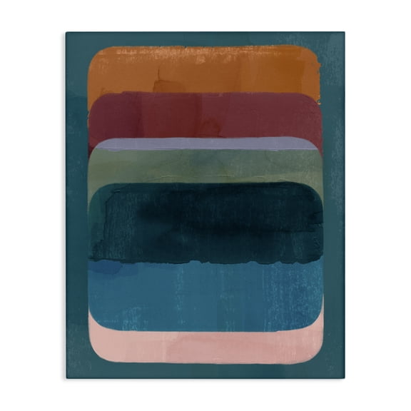 Stupell Industries Contemporary Rustic Inspired Ombre Pattern Canvas Art, 16 x 20, by Victoria Barnes