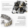 thumbnail image 6 of OLEVS Watches for Women Luxury Casual Dress Analog Quartz Digital Date Two Tone Gold Plated Stainless Steel Waterproof Luminous Female Wrist Watch Reloj para Mujer, 6 of 11